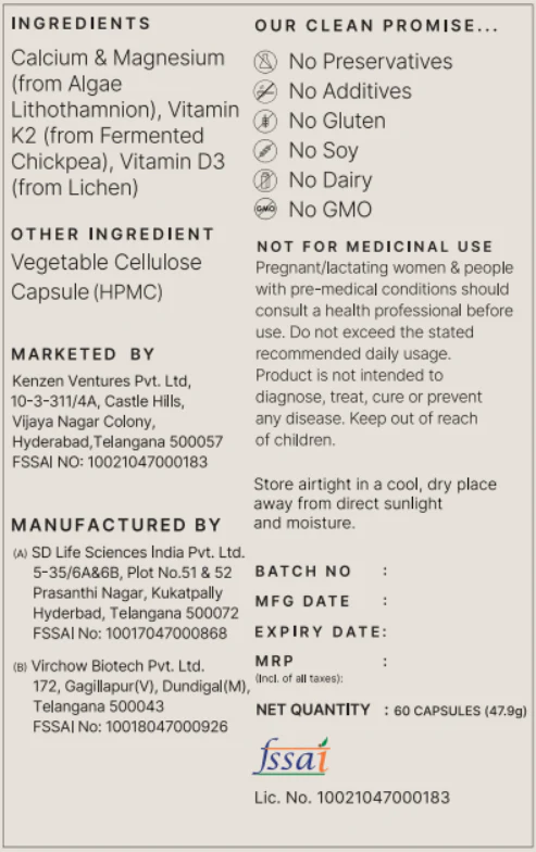 Calcium + D3 + K2 - Image 10