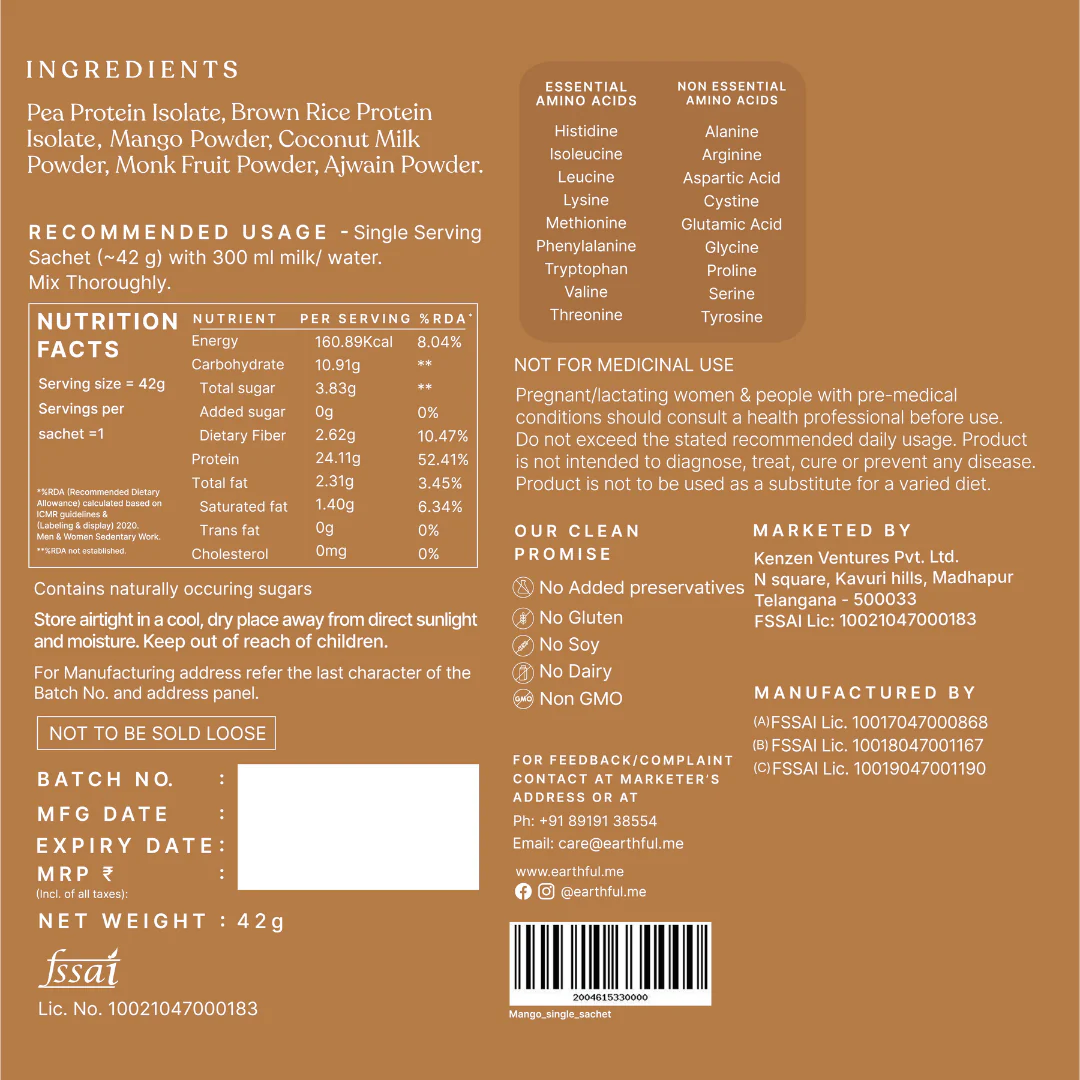 Honest Plant Protein - Alphonso Mango - Image 14