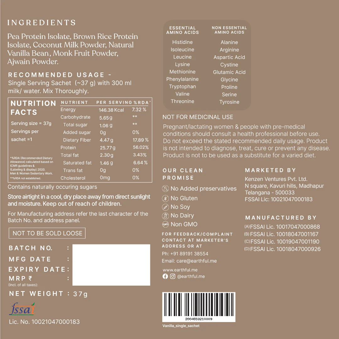 Honest Plant Protein- Madagascar Vanilla - Image 14