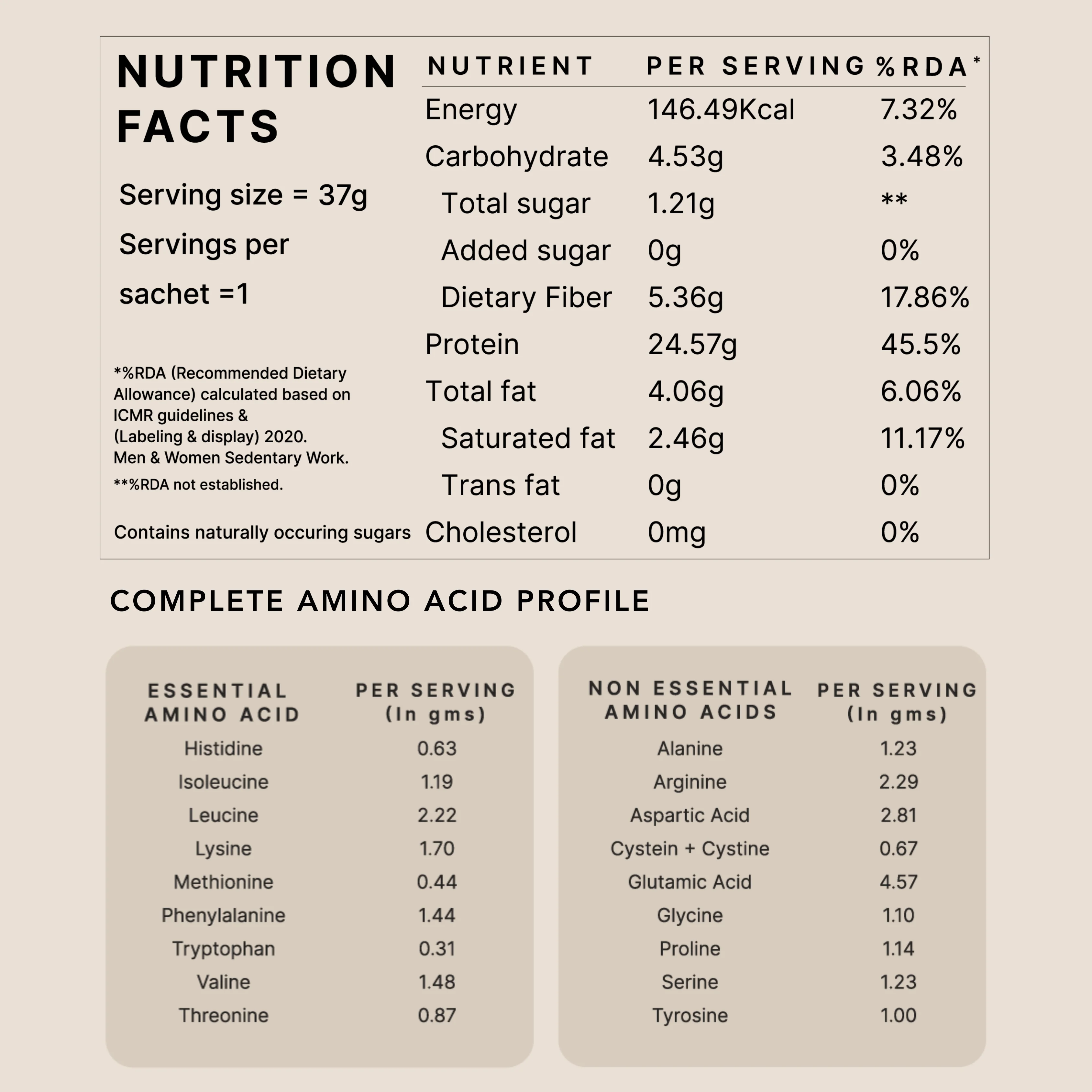 Vanilla Protein Single Sachet - Image 3