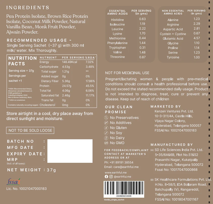 Vanilla Protein Single Sachet - Image 6